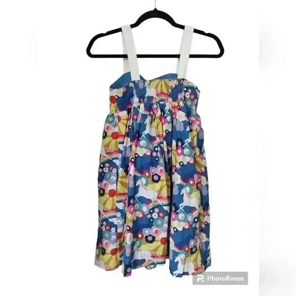 Mini Boden Rainbow Unicorn Dress - Picture 2 of 5
